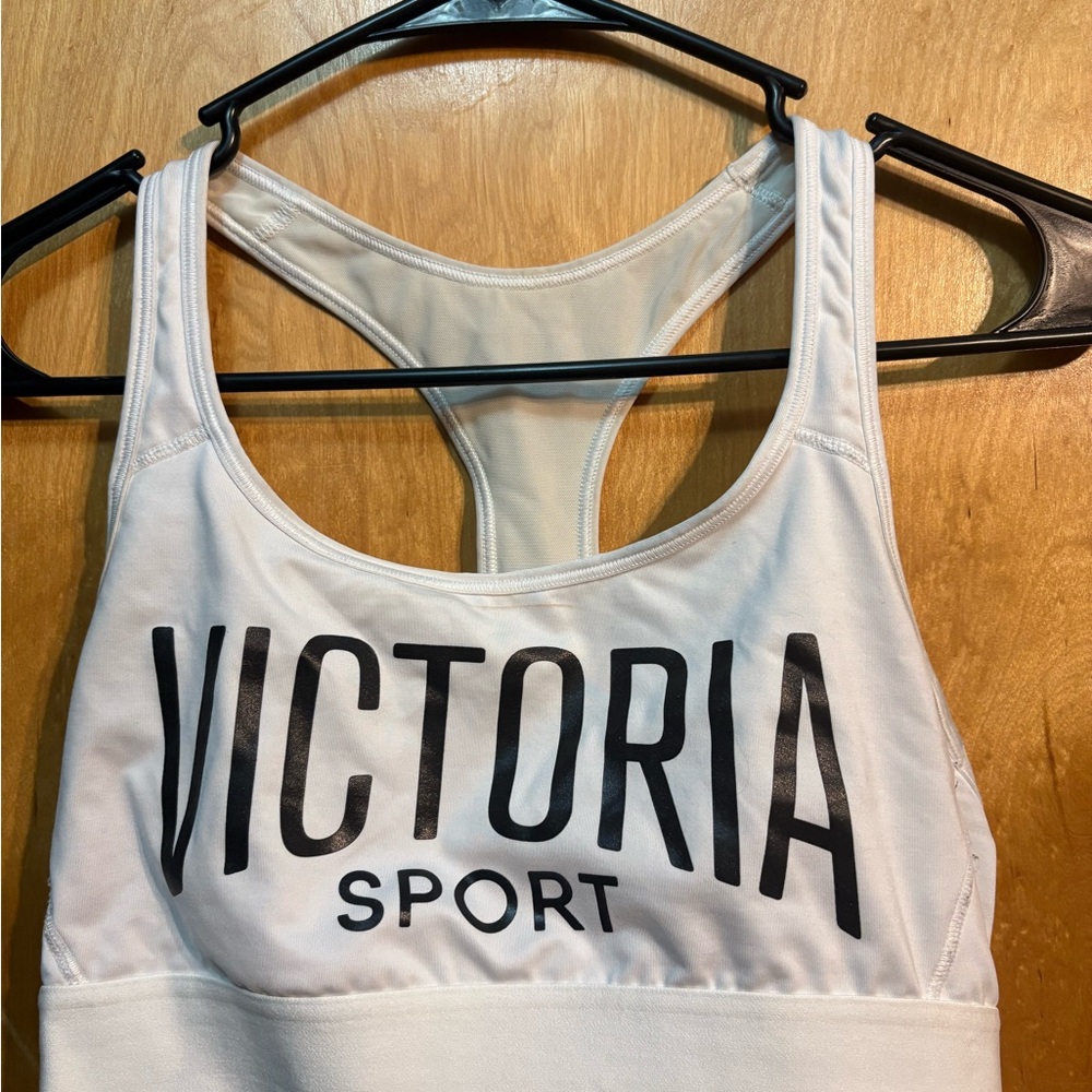 Victoria’s Secret White Racerback Sports Bra